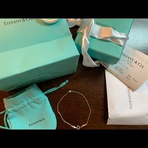 Tiffany & Co Diamonds by the Yard Sterling single diamond 7 in bracelet